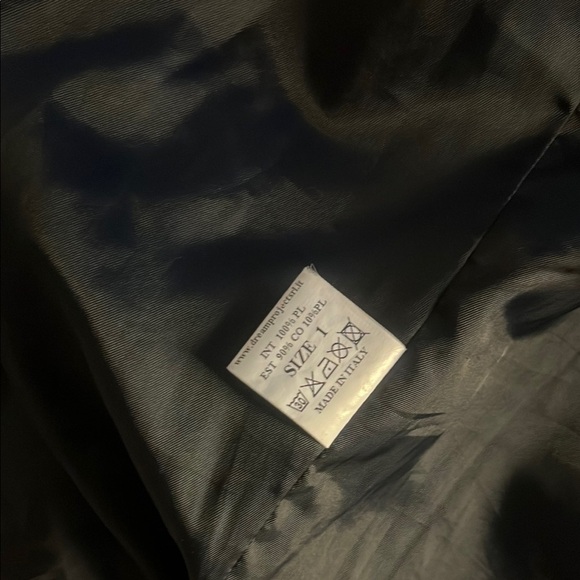 Gray Varsity Jacket with Striped Trim - Picture 7 of 8